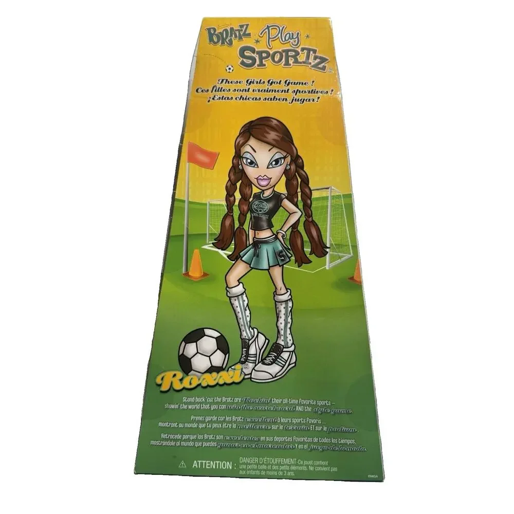 Bratz Play Sportz Roxxi Soccer Doll with Ball & Trophy Accessories